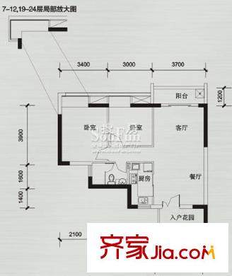 富力城E區(qū) 戶型圖