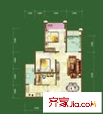 龍湖悠山時光 3室 戶型圖