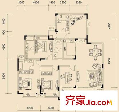 保利高爾夫公館 戶(hù)型圖