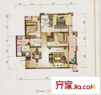 保利高爾夫公館 戶(hù)型圖