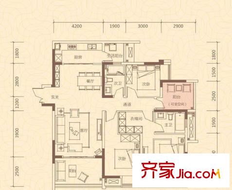 保利高爾夫公館 戶(hù)型圖