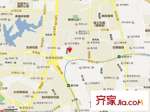 北城陽光尚線交通圖