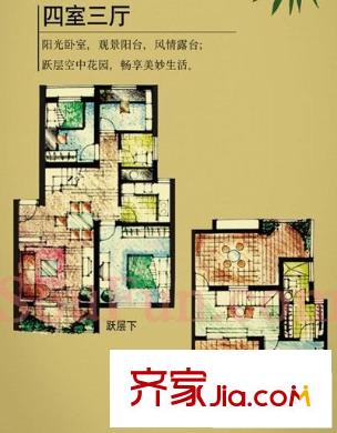 世紀(jì)銀河 4室 戶型圖