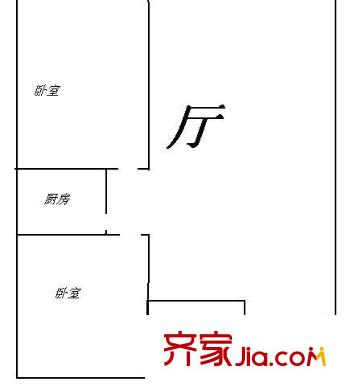 世紀(jì)銀河 2室 戶型圖