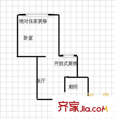 世紀(jì)銀河 1室 戶型圖