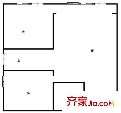 紅球壩 2室 戶型圖