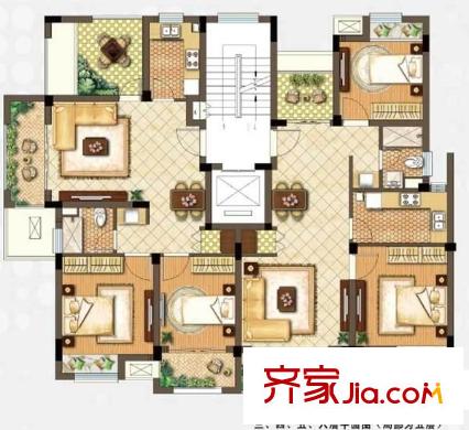 新城馨苑 4室 戶型圖