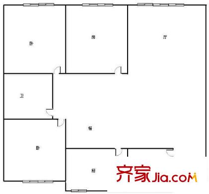 紅球壩 3室 戶型圖