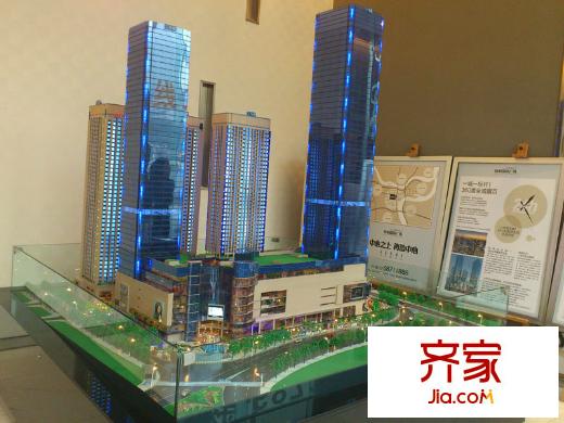 英利國際廣場實(shí)景圖售樓部沙盤圖(2012.03)