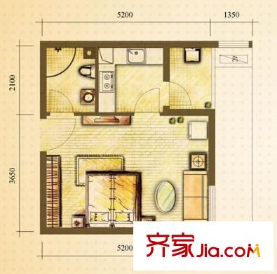 龍湖睿城瀾溪坊 0室 戶型圖