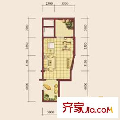 龍湖睿城瀾溪坊戶型圖龍湖睿城20 1室1廳