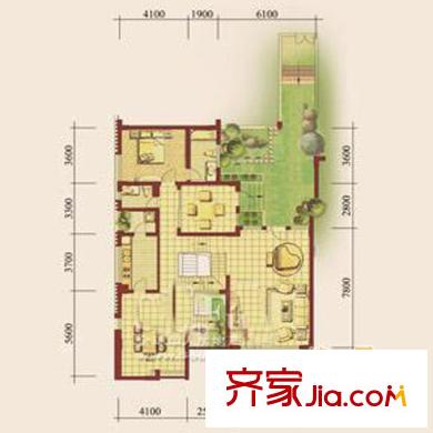 龍湖睿城瀾溪坊戶型圖龍湖睿城19 1室2廳1衛(wèi)1廚