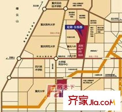 龍湖睿城瀾溪坊交通圖 