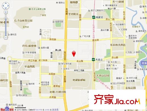 龍湖紫都城交通圖