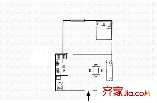 學(xué)林雅園 1室 戶型圖