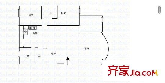 學(xué)林雅園 3室 戶型圖