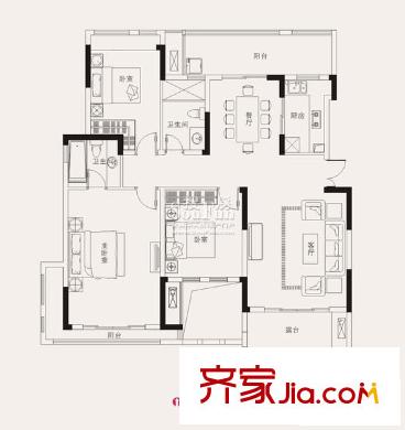 同創(chuàng)高原時尚洋房D16