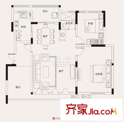 同創(chuàng)高原時尚洋房D13