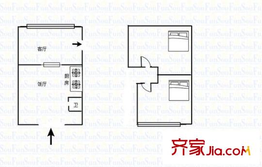 學(xué)林雅園 1室 戶型圖