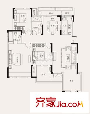 同創(chuàng)高原時尚洋房D3