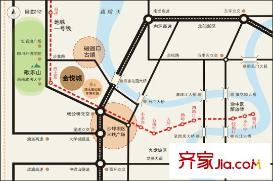 金融街金悅城交通圖交通示意圖