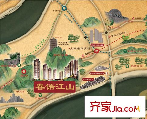 春語(yǔ)江山交通圖