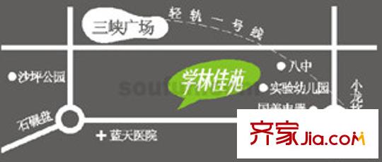 學(xué)林佳苑交通圖