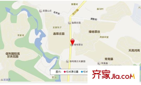 綠地翠谷勃朗廷交通圖