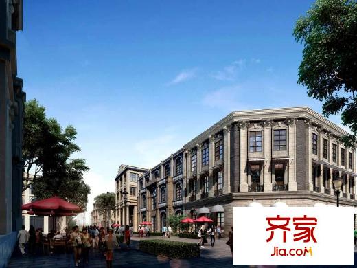 融創(chuàng)白象街項目商業(yè)外立面效果圖