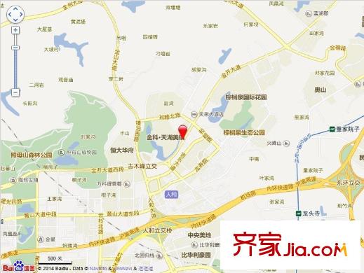 金科天湖美鎮(zhèn)交通圖