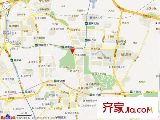 中渝梧桐郡梧桐公館交通圖