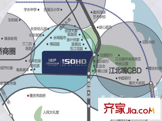 珠江國際交通圖魔力soho項(xiàng)目區(qū)位圖