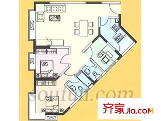 旭東家天下戶(hù)型圖戶(hù)型圖 3室2廳2衛(wèi)1廚