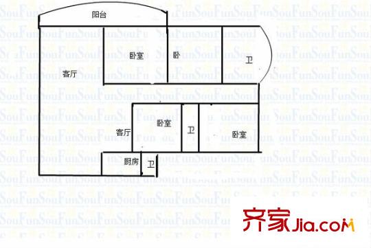 慶業(yè)巴蜀城 4室 戶型圖