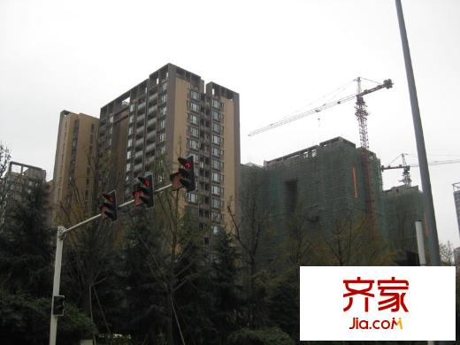 華宇北城雅郡外景圖項(xiàng)目整體工程進(jìn)度圖（2012-12）
