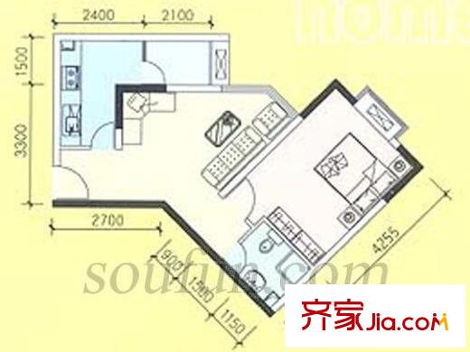 旭東家天下戶(hù)型圖戶(hù)型圖 1室2廳1衛(wèi)1廚