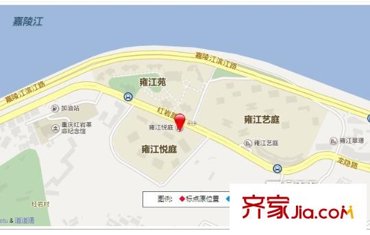 重慶天地雍江悅庭交通圖