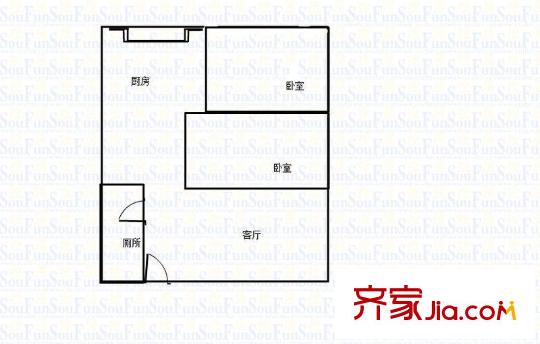 美力?com 2室 戶型圖