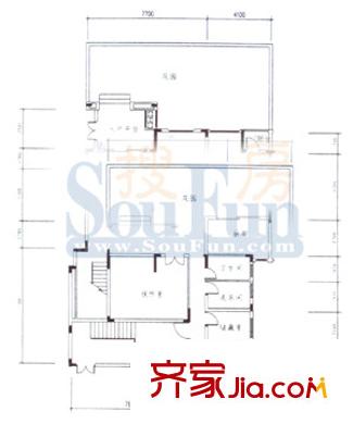 龍湖弗萊明戈戶型圖戶型圖 3室2廳2衛(wèi)1廚