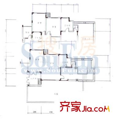 龍湖弗萊明戈戶型圖戶型圖 3室2廳2衛(wèi)1廚