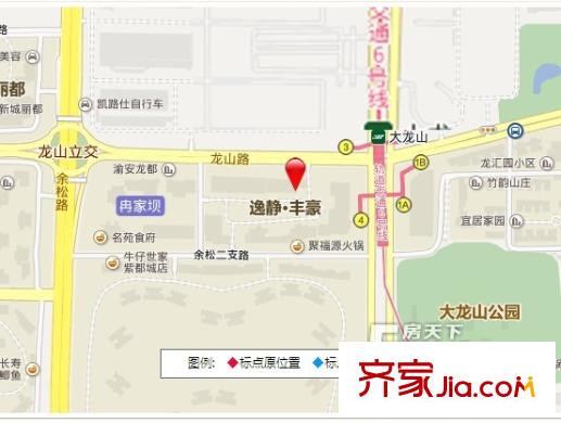 逸靜豐豪交通圖