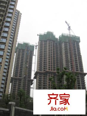 重慶天地雍江翠平方米外景圖一期5、6、7號(hào)樓工程進(jìn)度（2012.10）