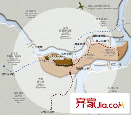 重慶天地雍江翠平方米交通圖