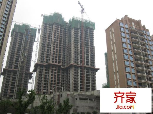 重慶天地雍江翠平方米外景圖一期5、6、7號(hào)樓工程進(jìn)度（2012.10）