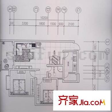 空港圣地戶型圖戶型圖 2室2廳1衛(wèi)1廚