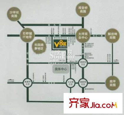 V8區(qū)交通圖區(qū)位圖