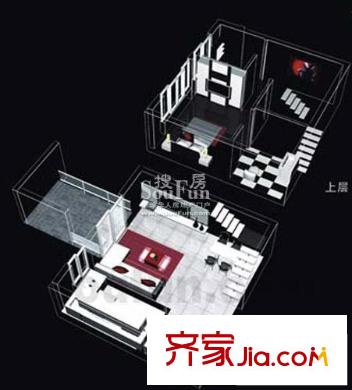 V8區(qū)戶型圖1號樓1號房 2室2廳2衛(wèi)1廚