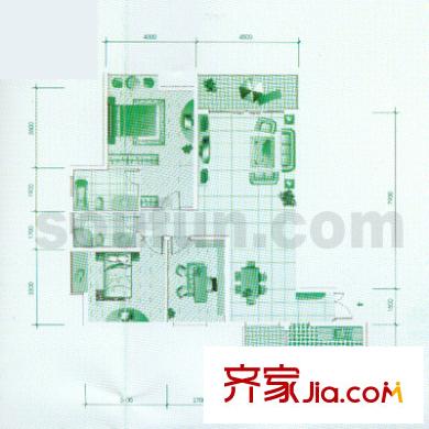 東和春天東區(qū)戶型圖東和春天 戶型圖9 3室2廳2衛(wèi)1廚