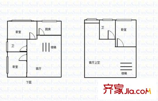 疊彩城二期 3室 戶(hù)型圖