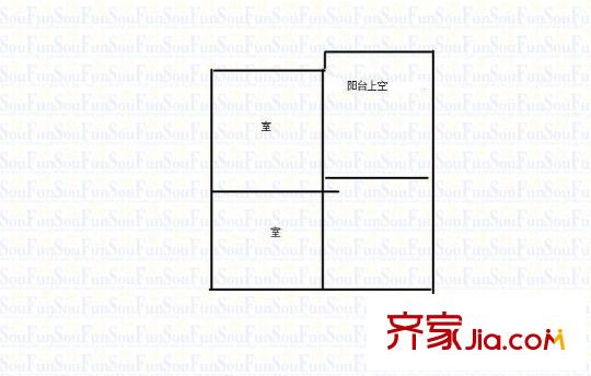 疊彩城二期 3室 戶(hù)型圖